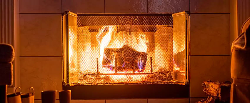 Mendota Hearth Landscape Fireplace Installation in Rockville, Maryland