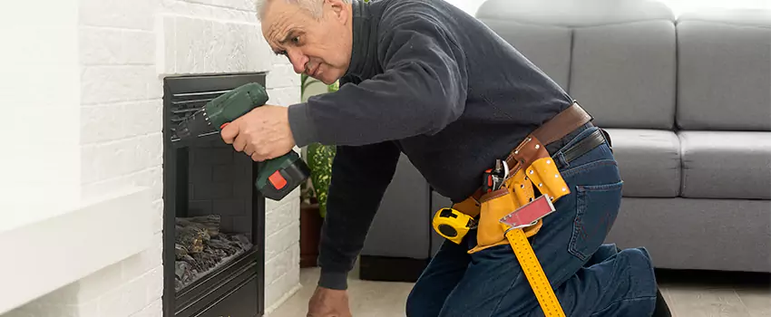 New Indoor Fireplace Installation in Rockville, Maryland