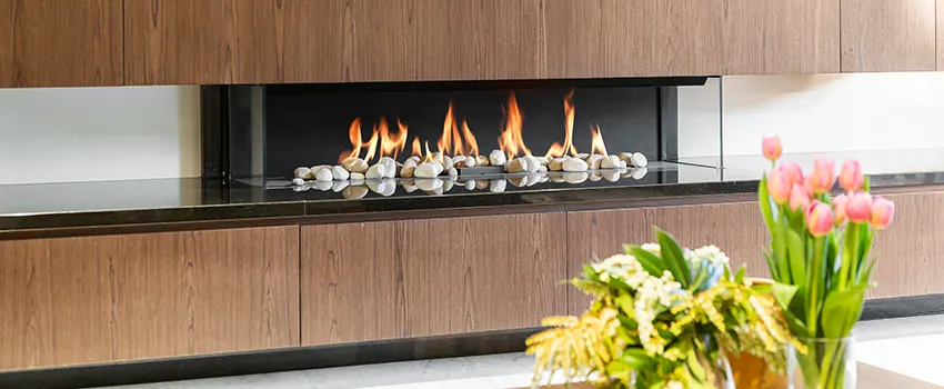 Double-height Fireplace Design Refurbishment in Rockville, Maryland