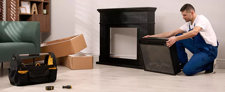 Old Rusted Metal Fireplace Repair And Replacement in Rockville, MD