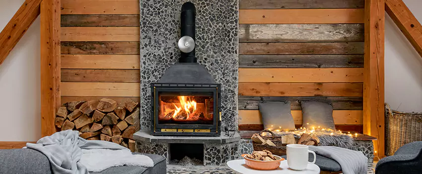 Thelin Hearth Products Direct Vent Gas Stove Fireplace Inspection in Rockville, Maryland